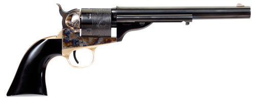 Taylors Cavalier Open-Top Revolver 550714, 38 Special, 7.50", Polymer Grips, Case Hardened, 6rd