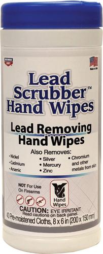 Birchwood Casey Lead Scrubber Hand Wipes 40 Pre-Moistened Towelettes (32440)