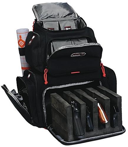 G-Outdoors Handgunner Backpack w/Sliding Storage Cradle Cordura Black (1711BP)