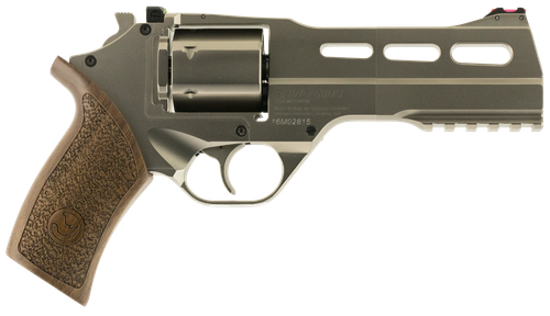 Chiappa Rhino 50DS Revolver 340223, 357 Mag, 5", Walnut Grips, Chrome Aluminum Alloy Finish, 6 Rds