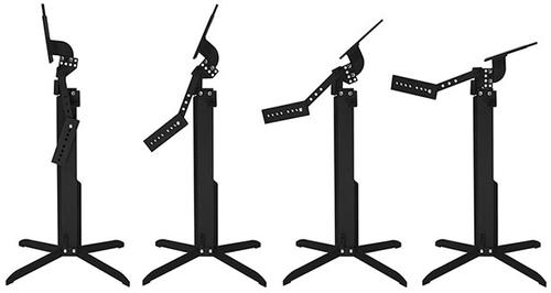 Action Target PT Rocker 40% IPSC Torso AR550 Target, 3 Foot Stand (AT-212-7-2-3)
