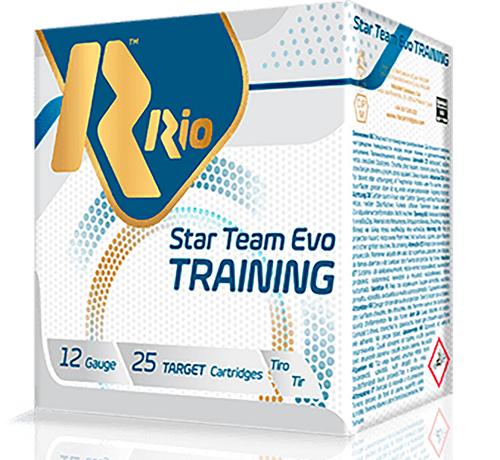 Rio Star Team EVO Shotshells STT2875, 12 Gauge, 2-3/4", 1 oz, 1250 fps, #7.5 Lead Shot, 25 Rds/box