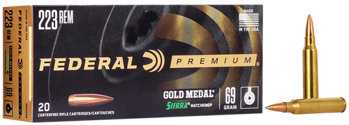 Federal Gold Medal Match Cartridge GM338LM, 338 Lapua Magnum, Sierra MatchKing BTHP, 250 GR, 2950 fps, 20 Rd/bx