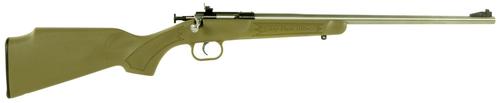 Crickett Single Shot Bolt Action Rifle KSA2243, 22 Long Rifle, 16.12", Tan Synthetic Stock, Stainless Finish, 1 Rd