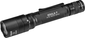 Surefire Everyday Carry Dual Output Light, 1 CR123A, 1200 Lumens, Black (EDCL2-T)