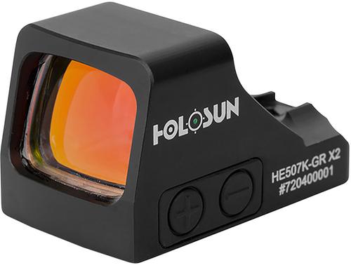 Holosun HE507K X2 Red Dot Scope HE507K-GR-X2, 2x, Black, 2 MOA/32 MOA Green Dot & Circle Reticle