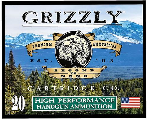 Grizzly Ammunition High Performance Pistol Ammunition GC38SP+P9, 38 Special, Full Metal Jacket Flat Point, 148  GR, 20 Rd/bx