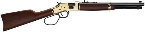 Henry Side Gate Carbine Large Loop Lever Action Rifle H006GR, 44 Mag, 16.5", Walnut Stock, Polished Brass Rec, 7 Rds