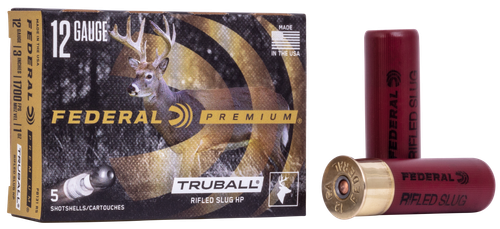 Federal Vital-Shok Trueball, 12 Gauge, 3", 1 oz, 1700 fps, Rifled Slug, 5 Rd/bx