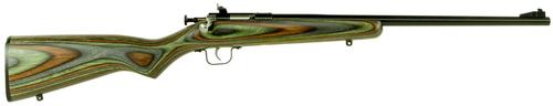 Crickett Single Shot Bolt Action Rifle KSA2252, 22 Long Rifle, 16.12", Laminate Camouflage Stock, Blued Finish, 1 Rd
