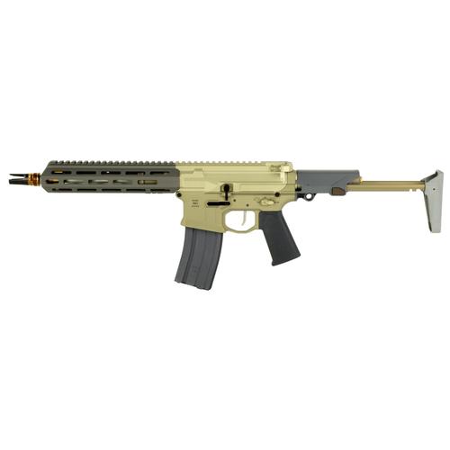 Q Honey Badger Semi-Auto SBR, 5.56 NATO, 10", FDE Finish, Collapsible Stock, 30 Rds