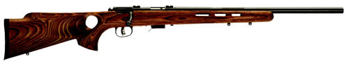 Savage 93R17BTV Bolt Action Rifle 96250, 17 HMR, 21 in, Brown Lam/Thumb Hole Stock, Blue Finish, 5 Rds