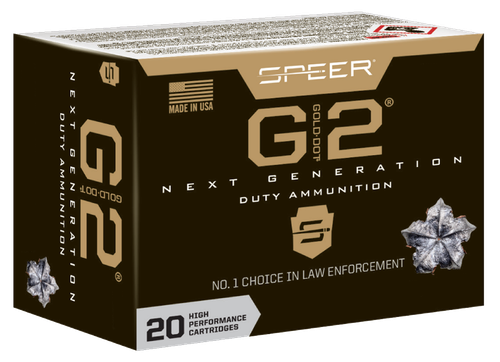 Speer Gold Dot G2 Pistol Ammunition 24256, 45 ACP, 230 gr, 910 fps, 20 Rd/Bx