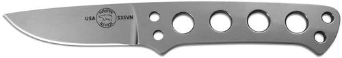 White River Knives Always There Knife, Steel Handle w/Kydex Sheath (WR)