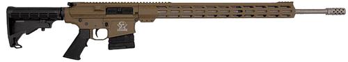 Great Lakes AR-10 Rifle GL10243SSFDE, 243 Win, 24", Adjustable Black Synthetic Stock, 5 Rds