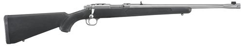 Ruger 77/44 Bolt Action Rifle 7417, 44 Rem Mag, 18.50", Black Stock, Brushed Stainless Finish, 4 Rds