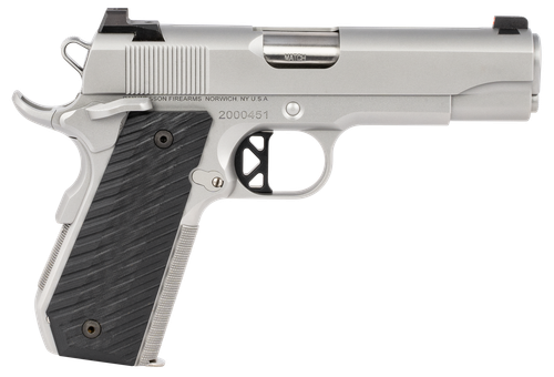 Dan Wesson V-Bob Pistol 01827, 45 ACP, 4.25", Beavertail Frame, Black G10 Grips, Stainless Steel Finish, 8 Rds