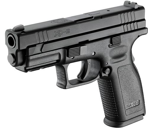 Springfield XD Defender Series Pistol XDD9101HC, 9MM, 4", Checkered Polymer Grip, Black Finish, 16 Rd
