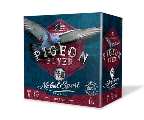 Nobel Sport Pigeon Flyer Shotshells ANSPG133075, 12 Gauge, 2", 1 1/4 oz, 1330 fps, #7.5 Lead Shot, 25 Rds/box