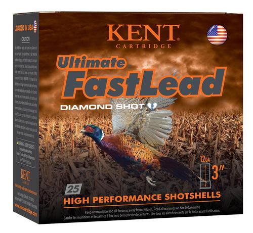 Kent Ultimate Fast Lead Shotshells K123UFL505, 12 Gauge, 3", 1 3/4 oz, 1330 fps, #5 Lead Shot, 25 Rds/bx