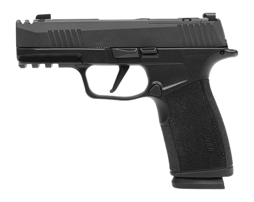 Sigarms P365 XMacro COMP Optic Ready Pistol, 9mm, 3.10in, Black Polymer Grips, Black Nitron Finish, 10 Rds