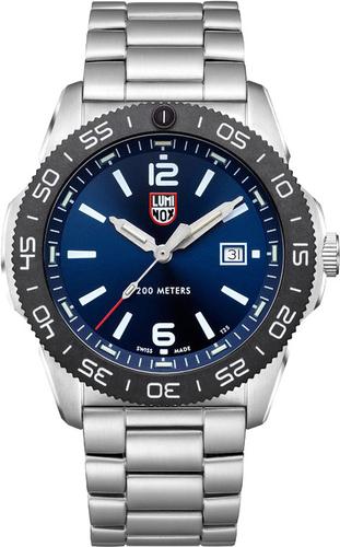 Luminox Pacific Diver Watch XS.3123 Blue Dial, White Figures, 44mm, Silver Bracelet