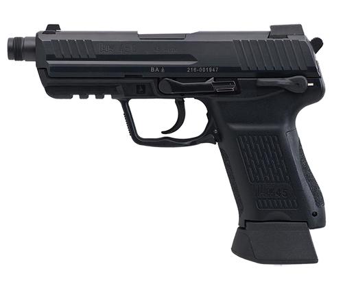 Heckler & Koch HK45 Compact Tactical V7 LEM DAO Pistol 81000024, 45 ACP, 4.57", Black Grips, Black Finish, 10 Rds
