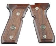 Beretta Checkered Wood Grips w/Medallion For Model 92FS/96 (JG92FW)