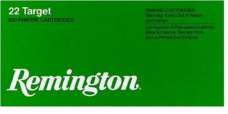 Remington Rimfire Ammunition 6122, 22 Long Rifle, Round Nose (RN), 40 GR, 1150 fps, 50 Rd/bx