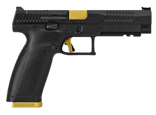 CZ-USA P-10 F Competition Pistol 91580, 9mm, 5", Black Interchangeable Backstrap Grips, Black Nitride Finish, 19 Rds
