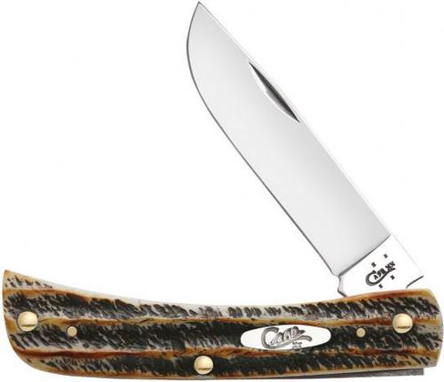 Case 6.5 BoneStag Sod Buster Jr Pocket Knife w/Skinner Blade, 6.5 BoneStag Handle 65310