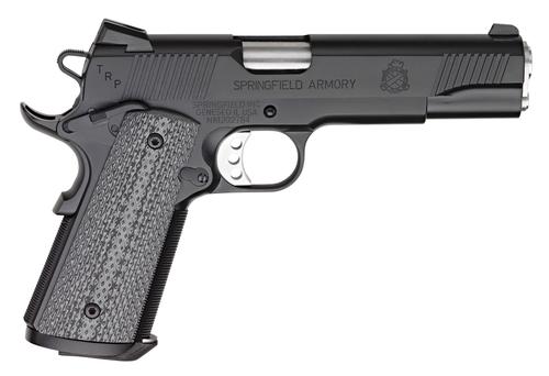 Springfield TRP Service Black Pistol PC9108LCA18, 45 ACP, 5in, Black/Gray G-10 Grips, 7 Rds