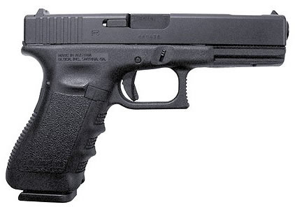 Glock 17 Standard Pistol w/Compensator PI1759203, 9mm, 4.49 in, Polymer Grip, Black Finish, Fixed Sights, 17 Rd