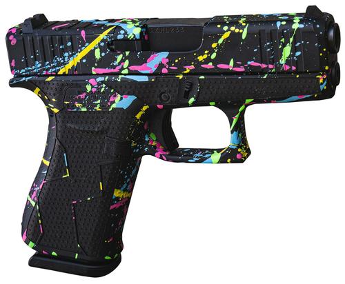 Glock G43X Pistol UX4350204NSPLT, 9mm, 3.41in, Polymer Frame & Grips, Splatter Cerakote Finish, 10 Rds