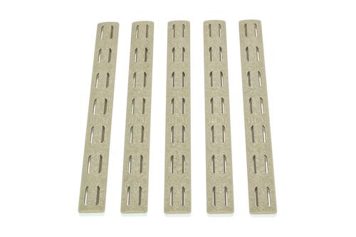 Bravo Company BCM KeyMod Rail Panel Kit, 5.5", Flat Dark Earth, 5 Pack (KMR-RP-FDE-5)