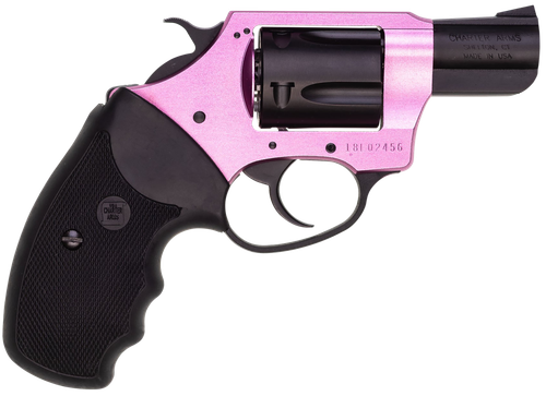 Charter Arms Pink Lady Revolver 53835, 38 Special, 2", Black Rubber Grips, Pink Finish, 5rd