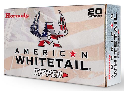 Hornady American Whitetail Tipped Rifle Ammunition 80601, 7mm Remington Magnum, SST, 154 GR, 3025 fps, 20 Rd/bx