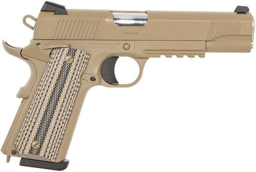Tisas 1911 Raider Pistol 10100549, 9mm, 5", G10 Grips, FDE Cerakote Finish, 9 Rds