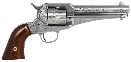 Taylors 1875 Army Outlaw Revolver 550408, 45 Colt, 5.50", Walnut Grips, Engraved Stainless Finish, 6 Rds