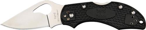 Spyderco Byrd Robin2 Ltwt Flat Folding Knife w/Fiberglass Reinforced Nylon Black Handle (BY10PBK2)