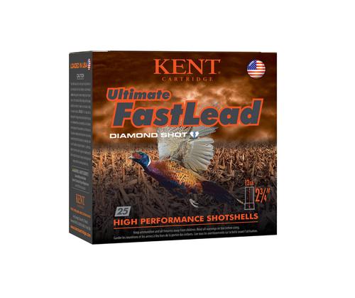Kent Ultimate Fast Lead Shotshells K122UFL425, 12 Gauge, 2-3/4", 1 1/2 oz, 1415 fps, #5 Lead Shot, 25 Rds/box