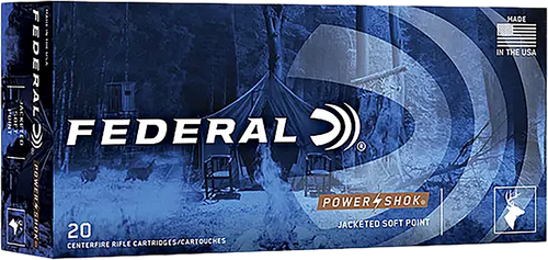 Federal Cartridge Power-Shok Rifle Ammunition 400LA, 300 WSM, Soft Point, 210 GR, 20 Rd/bx