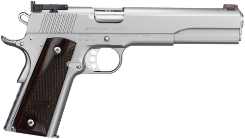Kimber 3000372 Stainless Target Pistol - 10 mm, 6 in Barrel, Satin Stainless Steel Frame/Slide, 8 Rd