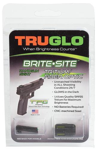 TruGlo Brite-Site TFO TG131GT1B Tritium Fiber Optic Sight For Glock 42/43