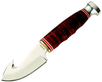 Kabar Fixed Game Hook Knife w/Leather Handle 1234