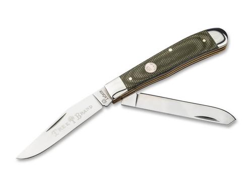 Boker Treebrand Trapper Folding Kinfe, Green Canvas Micarta (110888)