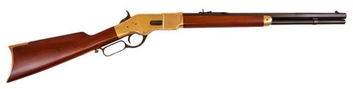 Cimarron 1866 Yellowboy Short Lever Action Rifle CA221, 38 Special, 20", Brass Receiver, Walnut Stock