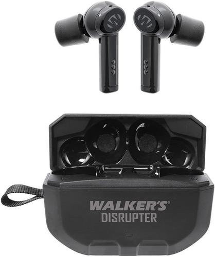 Walkers Game Ear Disrupter Noise Cancelling  Earbuds, Black, Bluetooth (GWPDSRPT)