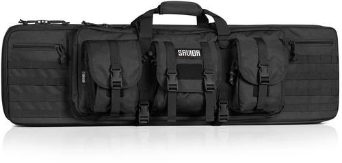 Savior Equipment American Classic Double Rifle Case, 46", Black (RB-4612DG-V1-BK)