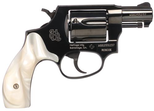 Heritage Roscoe Revolver, 38 Special, 2in, White Pearl Grips, 5 Rds